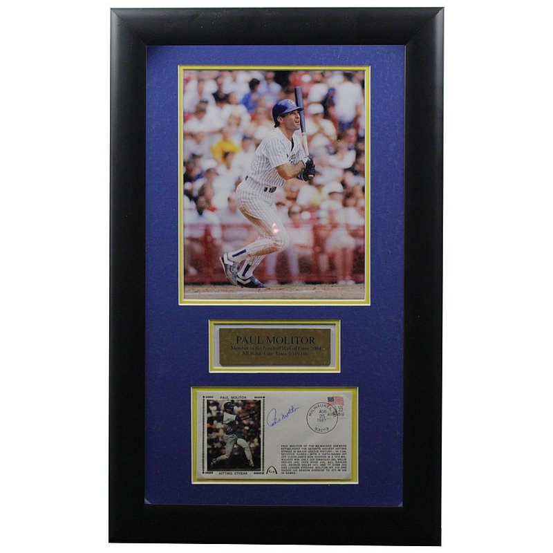 Paul Molitor Autographed and Framed White Twins Jersey Auto JSA Certified