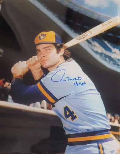 Paul Molitor Autographed Signed "HOF 04" 11X14 Milwaukee Brewers Photo - Autographs
