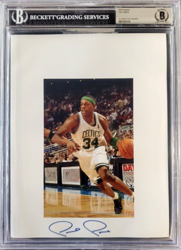 Paul Pierce Autographed Signed 8.5X11 Photo Sheet Boston Celtics Beckett Beckett 