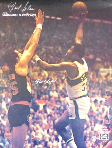 Paul Silas Autographed Signed Seattle Supersonics 17X22 Poster Mcs Holo #147596 