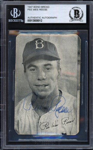 Pee Wee Reese (d. 1999) Signed Autographed Perez-Steele Celebration  Postcard - COA Matching Holograms