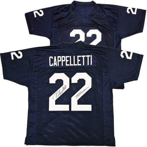 Penn State Nittany Lions John Cappelletti Autographed Blue Jersey "73 Heisman" JSA