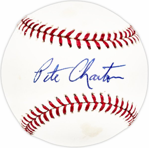 Pete Charton Autographed Official MLB Baseball Boston Red Sox #225967