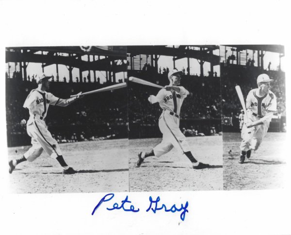 Pete Gray Autographed Signed 8X10 St. Louis Browns Photo - Autographs
