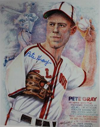Pete Gray St. Louis Browns First One Armed Player Signed Auto Roman Cap Hat  Jsa - Autographed Hats at 's Sports Collectibles Store