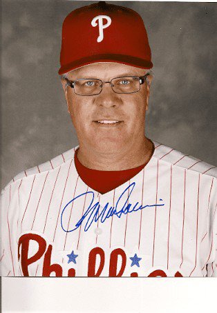Pete Mackanin Autographed Signed 8X10 Philadelphia Phillies Photo - Autographs