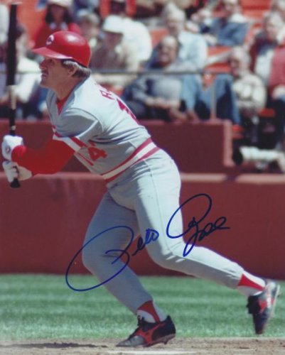 Pete Rose Autographed Signed 8X10 Cincinnati Reds Photo - Autographs 