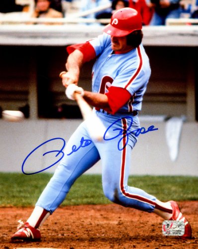 Pete Rose Autographed Signed 8X10 Photo Philadelphia Phillies Pr Holo #229030 