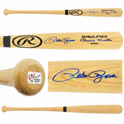 Pete Rose Autographed Signed Blonde Rawlings Pro Baseball Bat Cincinnati Reds "Charlie Hustle" Pr Holo #228084 