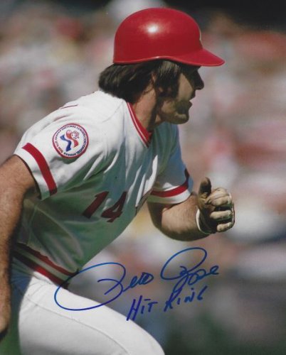 Pete Rose Autographed Signed "Hit King" 8X10 Cincinnati Reds Photo - Autographs 