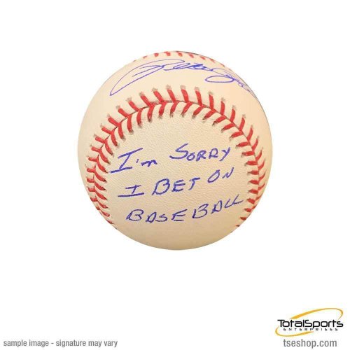 Pete Rose Autographed MLB Baseball with 'Sorry I Bet on Baseball' – TSE  Cincinnati by Metabilia