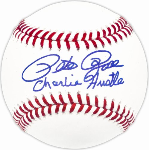 Pete Rose Autographed Signed Official MLB Baseball Cincinnati Reds "Charlie Hustle" Pr Holo #227974 