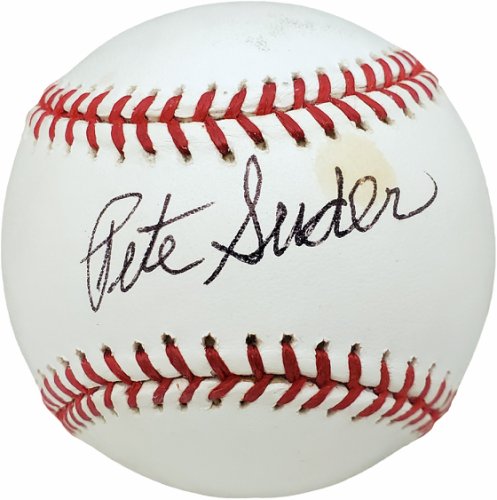 Pete Suder Autographed Official MLB Baseball Philadelphia A's Beckett Beckett