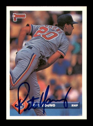Pete Young Autographed 1993 Donruss Card #616 Montreal Expos #184633