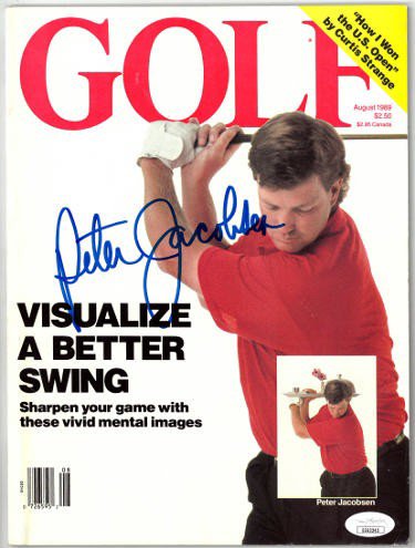 Peter Jacobsen Autographed Signed Golf Full Magazine August 1989- JSA #EE63243 (No Label) 