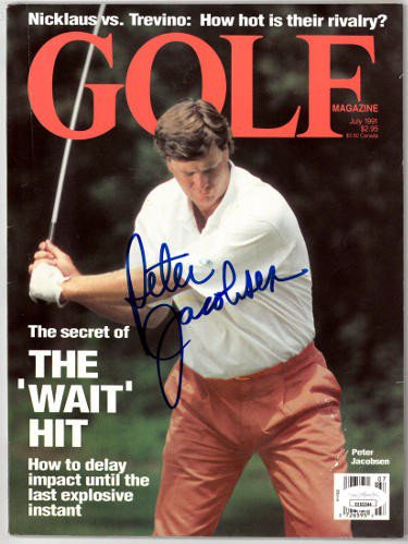 Peter Jacobsen Autographed Signed Golf Full Magazine July 1991- JSA #EE63244 (No Label) 