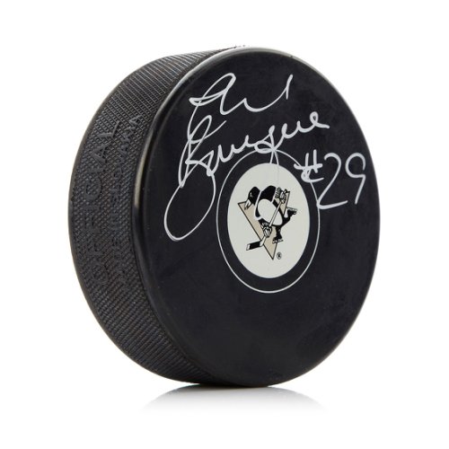 Phil Bourque Autographed Signed Pittsburgh Penguins Hockey Puck