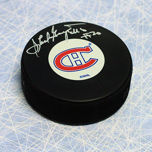 Phil Goyette Montreal Canadiens Autographed Signed Hockey Puck