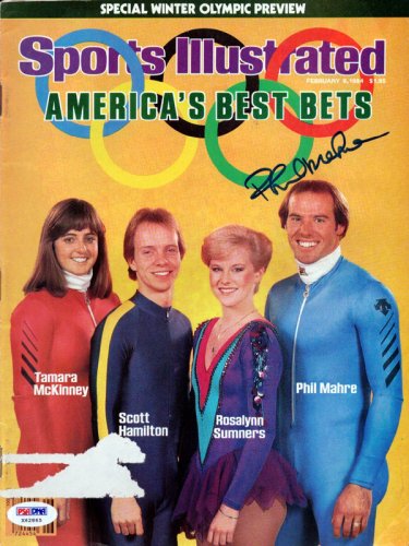 Phil Mahre Autographed Signed Sports Illustrated Magazine Olympics PSA/DNA 