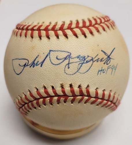 Autographed New York Yankees Phil Rizzuto Fanatics Authentic Louisville  Slugger Ash Bat with HR #18 5-3-49 at ST. LOUIS'' Inscription