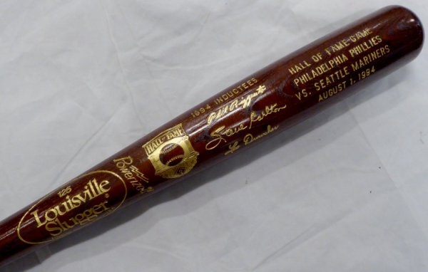 Autographed New York Yankees Phil Rizzuto Fanatics Authentic Louisville  Slugger Ash Bat with HR #18 5-3-49 at ST. LOUIS'' Inscription