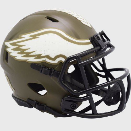 Philadelphia Eagles NFL Mini Speed Football Helmet SALUTE TO SERVICE