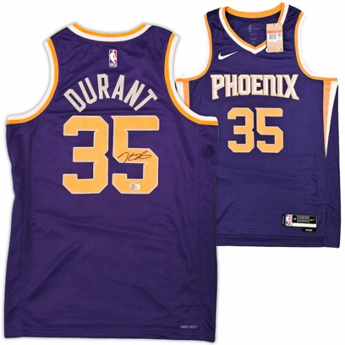 Phoenix Suns Kevin Durant Autographed Signed Purple Nike Icon Edition Jersey Size 48 Beckett Beckett Qr #215769 
