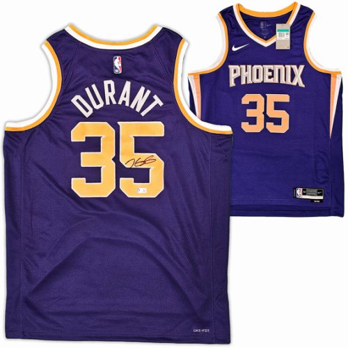 Phoenix Suns Kevin Durant Autographed Signed Purple Nike Icon Edition Jersey Size 52 Beckett Beckett Qr #215770 