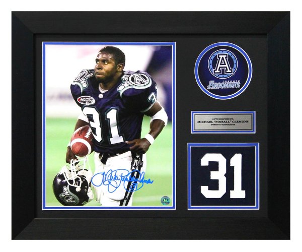 Pinball Clemons Autographed Signed Toronto Argonauts Game Day Number 20x24 Frame