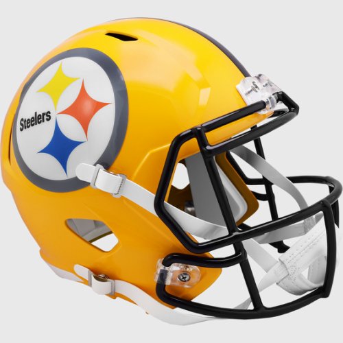 Pittsburgh Steelers Gold Speed Replica Throwback Helmet 