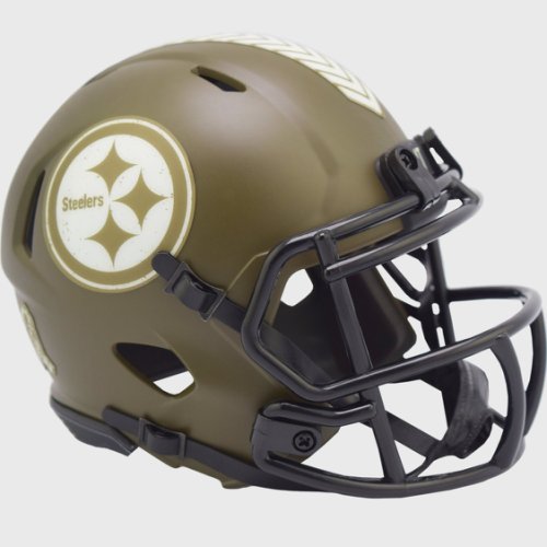Pittsburgh Steelers NFL Mini Speed Football Helmet SALUTE TO SERVICE 