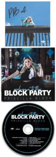 Priscilla Block Autographed Signed 2022 Welcome To The Block Party 4x4 Photo Art Card Insert Album Booklet/CD/Case COA 