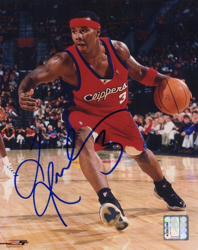 Quentin Richardson Autographed Signed Clippers Red Jersey Dribbling 8x10 Photo 