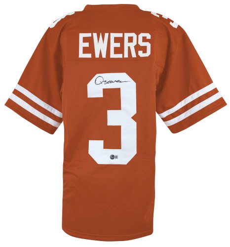 Quinn Ewers Autographed Signed Orange Custom College Football Jersey (Beckett) 