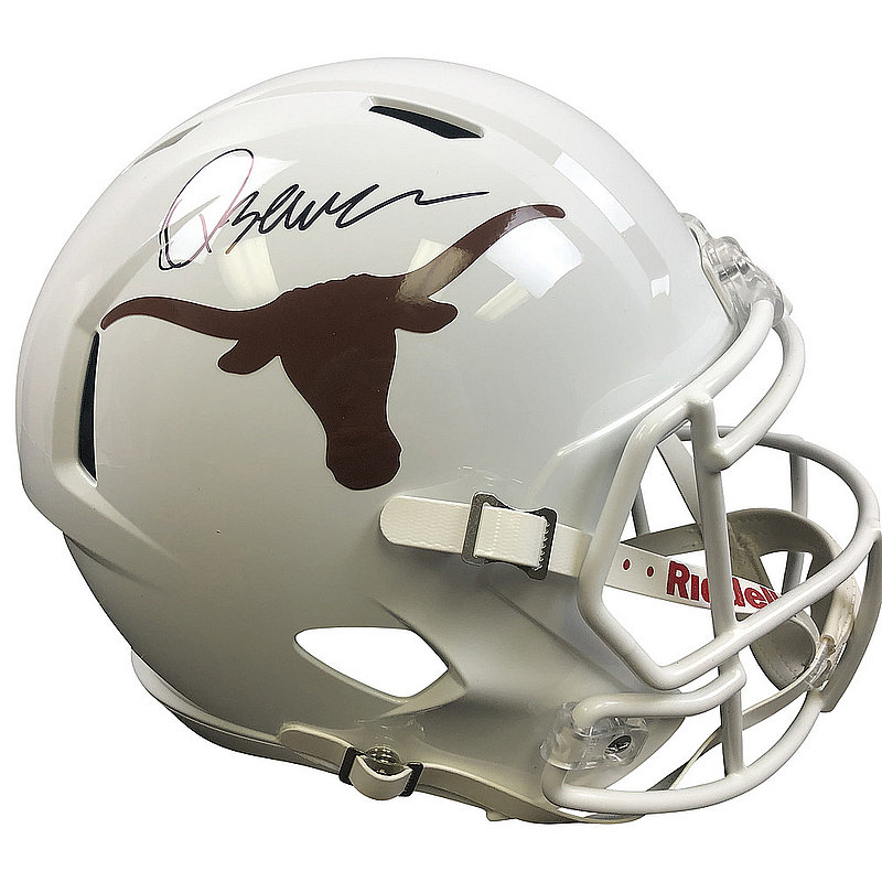 Quinn Ewers Autographed Signed Texas Longhorns Riddell Speed Rep Full Size Helmet - BAS QR 
