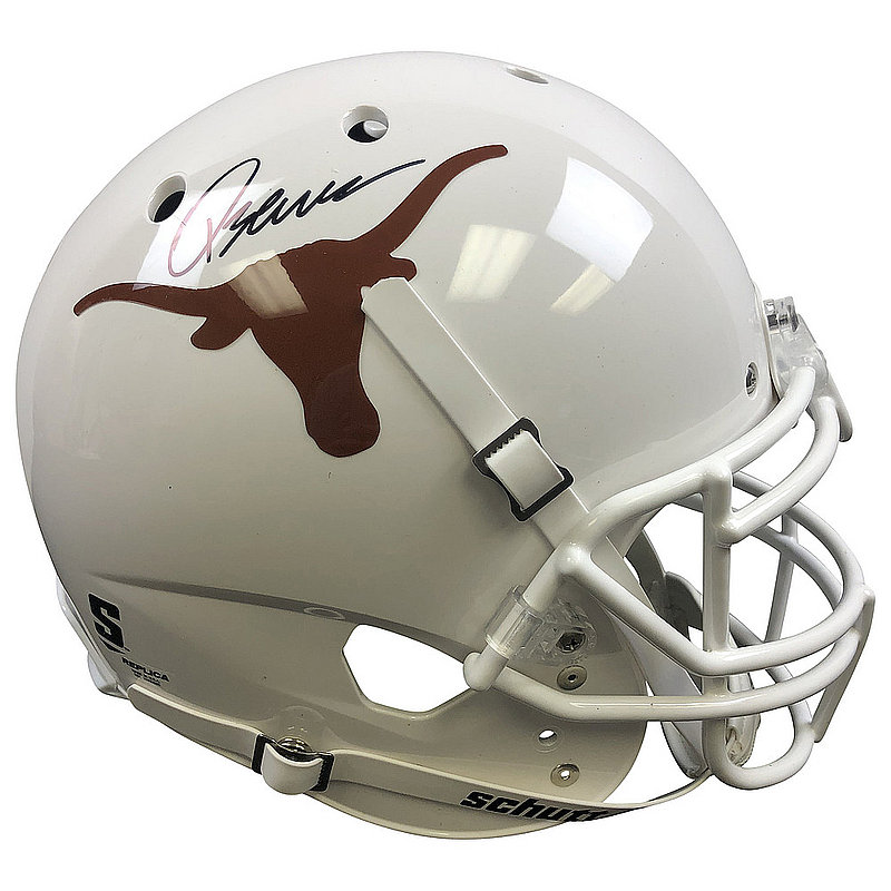 Quinn Ewers Autographed Signed Texas Longhorns Schutt Rep Full Size Helmet - Beckett QR 