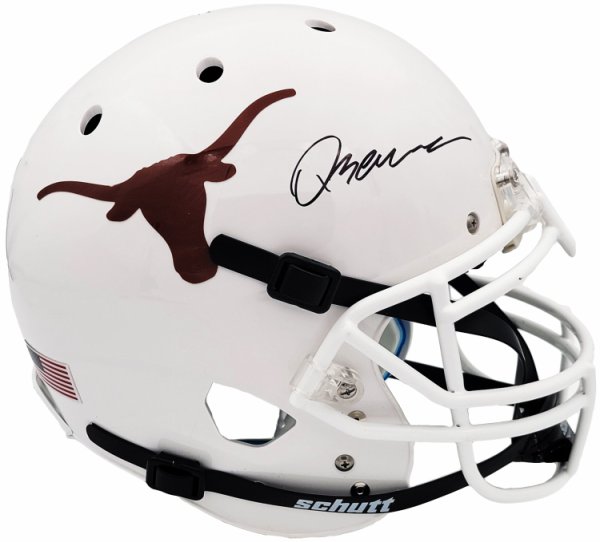 Quinn Ewers Autographed Signed Texas Longhorns White Schutt Full Size Authentic Helmet Beckett Beckett Qr #201712 