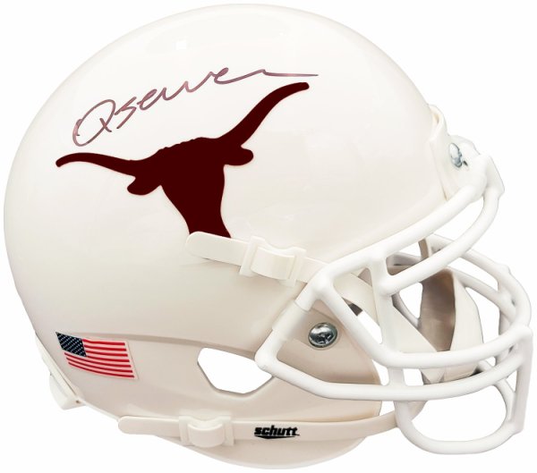 Quinn Ewers Autographed Signed Texas Longhorns White Schutt Mini Helmet Beckett Beckett Qr #201715 