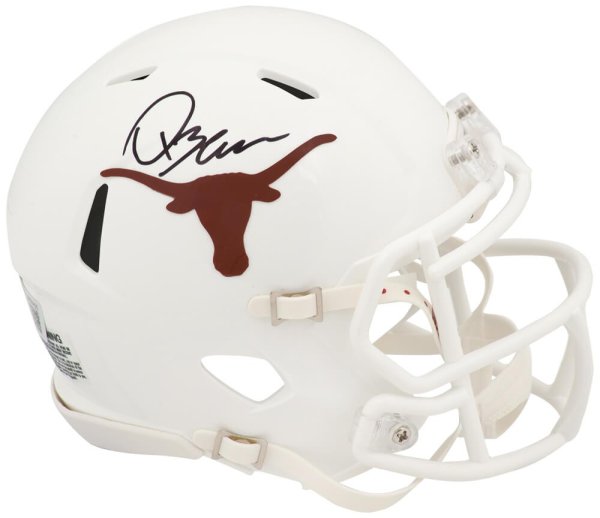 Quinn Ewers Signed Texas Longhorns Riddell Speed Mini Helmet - (Beckett) 