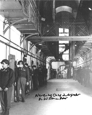 R.W. (Richard Wolfgang) Sonnenfeldt Autographed Signed 1945 WWll Nuremberg Trials B&W 8x10 photo PSA #AD38893 Military Tribunals/Interpreter 