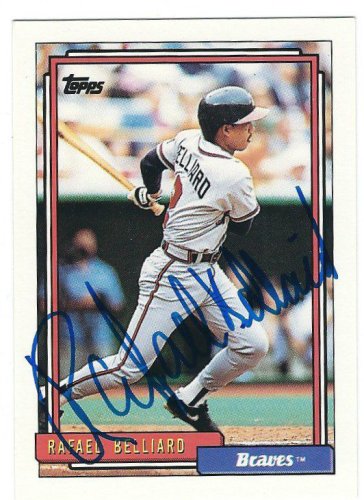 Rafael Belliard Autographed Signed 1992 Topps Card - Autographs