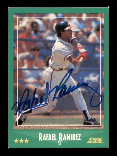 Rafael Ramirez Autographed Signed 1988 Score Card #426 Atlanta Braves #188409 