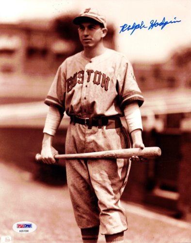 Ralph Hodgin Autographed Signed 8X10 Photo Boston Braves PSA/DNA 