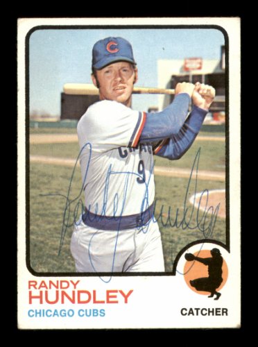 Randy Hundley Autographed 1973 Topps Card #21 Chicago Cubs #204266