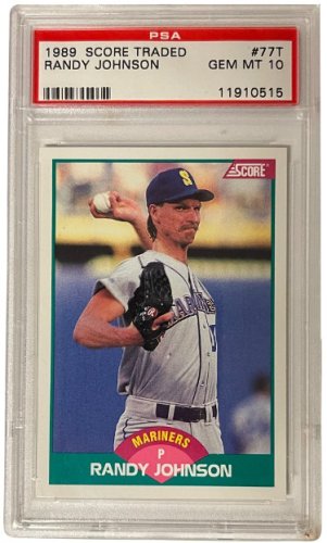 1989 Topps #647 Randy Johnson Rookie Card RC Montreal Expos Hall Of Fame