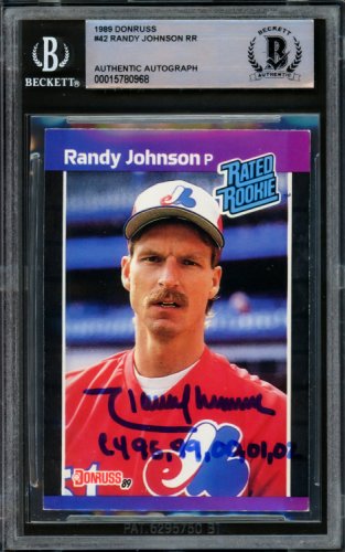 1989 Topps #647 Randy Johnson Rookie Card RC Montreal Expos Hall Of Fame