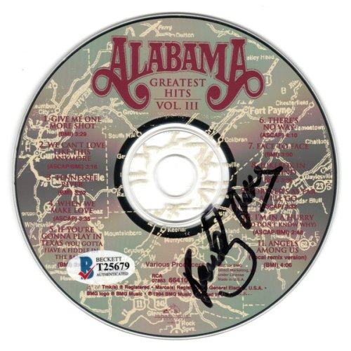 Randy Owen Autographed Signed Alabama Greatest Hits Iii Cd With Cover Beckett Authenticated 