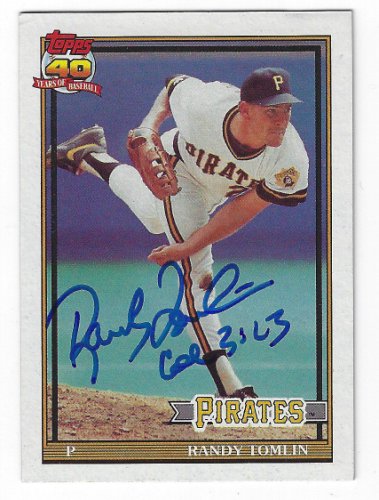 Randy Tomlin Autographed Signed 1991 Topps Card - Autographs
