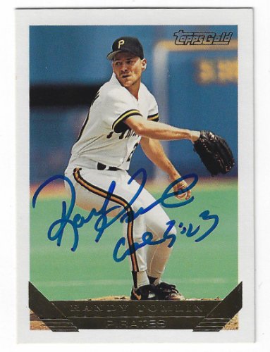 Randy Tomlin Autographed Signed 1993 Topps Gold Card - Autographs