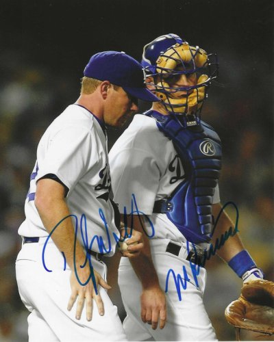 Randy Wolf Autographed Signed & Mike Lieberthal Los Angeles Dodgers 8X10 Photo - Autographs